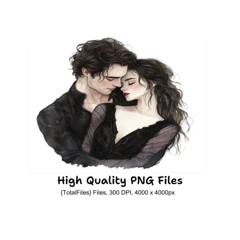 Romantic Couple Clipart Bundle