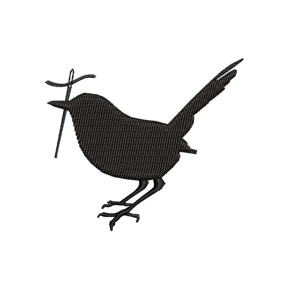 Sparrow Embroidery Design