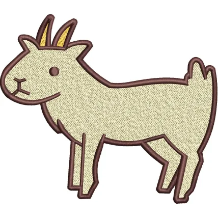 Goat Embroidery Design