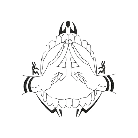 Gymnastic Hands Embroidery Design