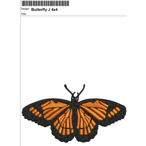 Butterfly Embroidery Design