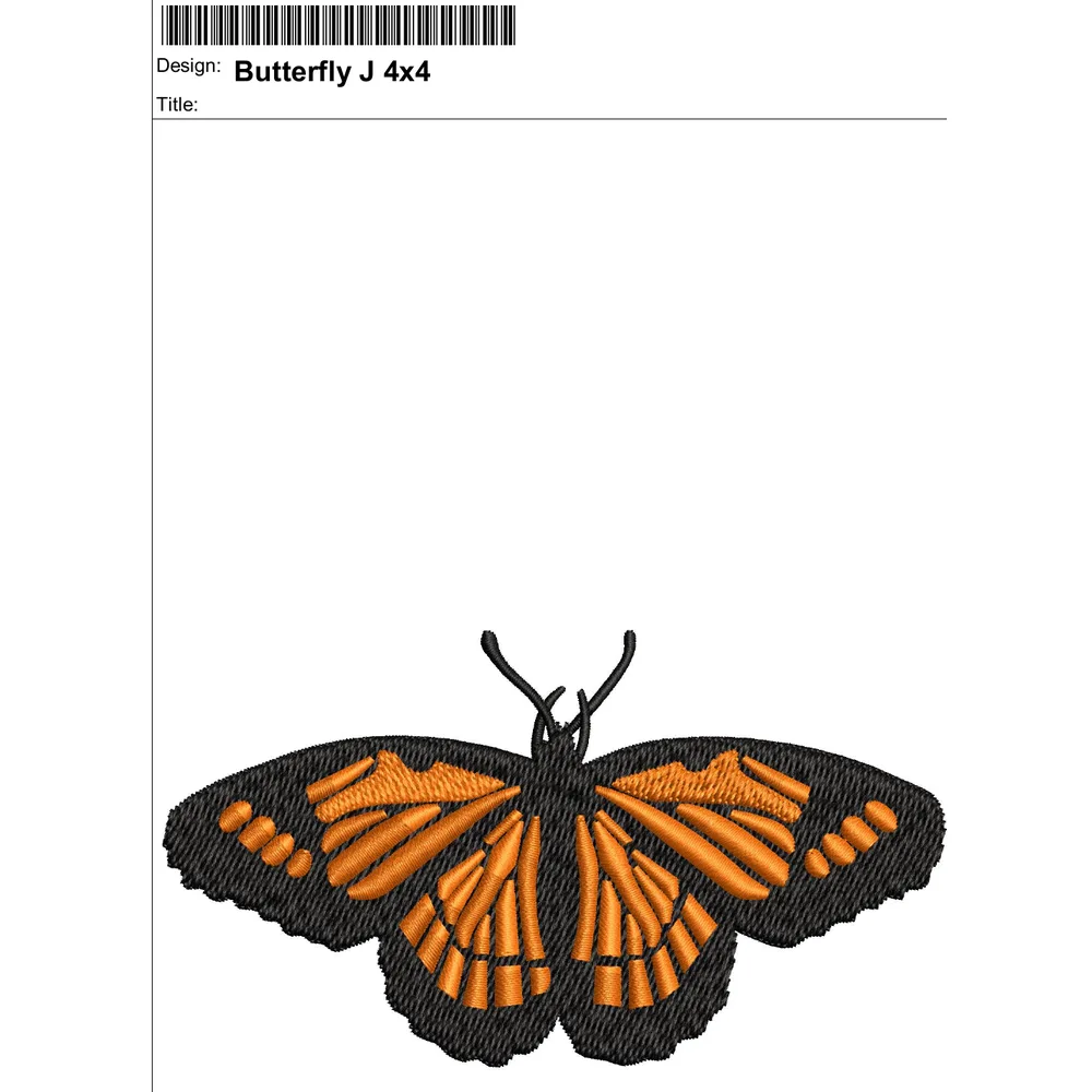 Butterfly Embroidery Design