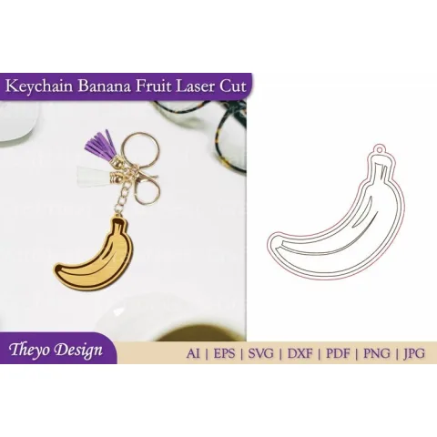 Fruit Keychain SVG Bundle