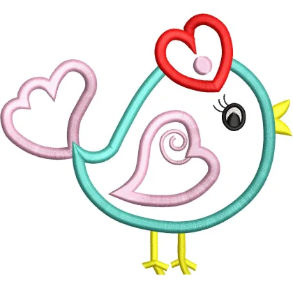 Sparrow Embroidery Design