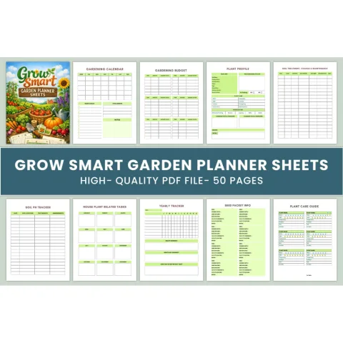 Grow Smart Garden Sheets Planner