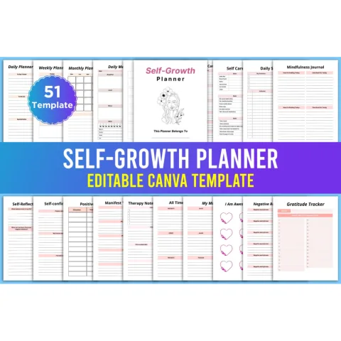 Editable Self-Growth Planner