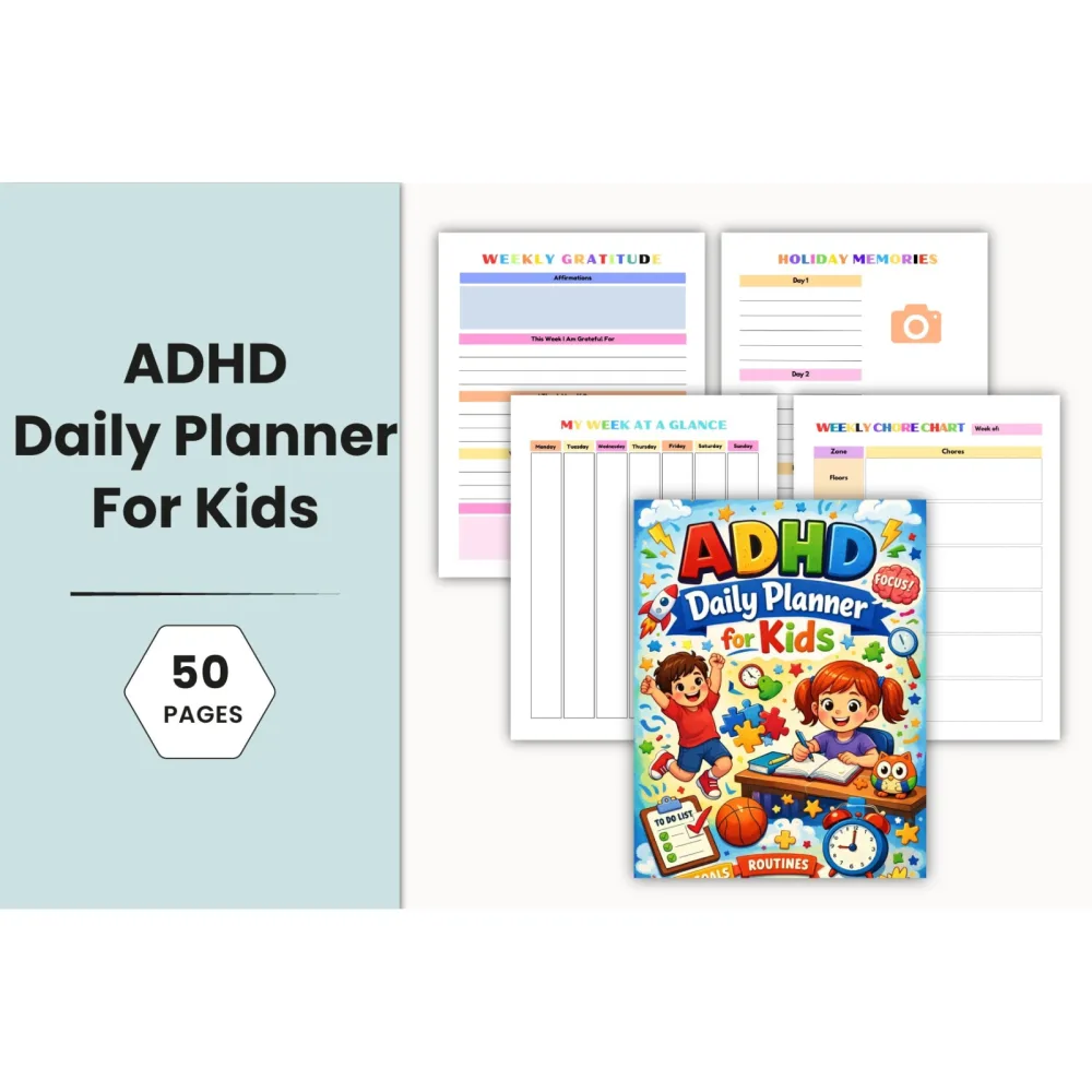 ADHD Daily Planner for Kids