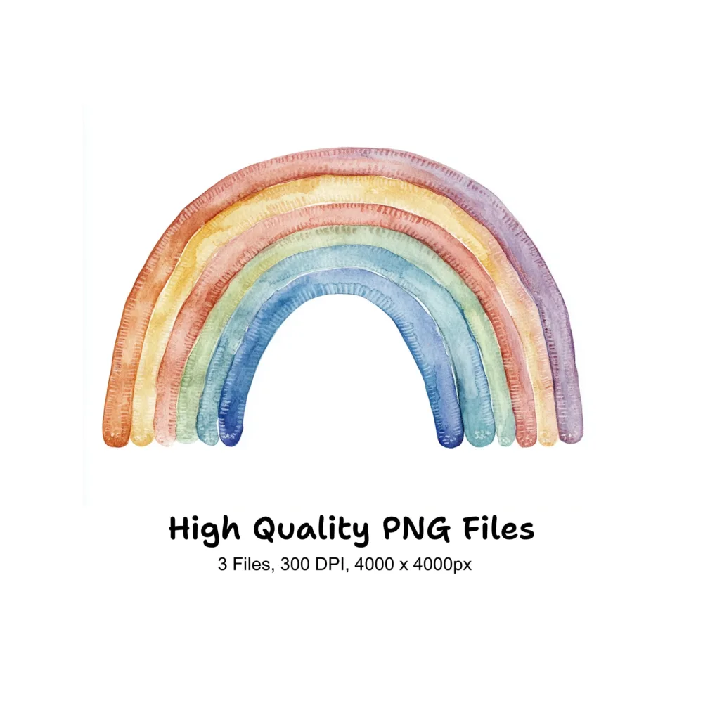 Rainbow Clipart Bundle