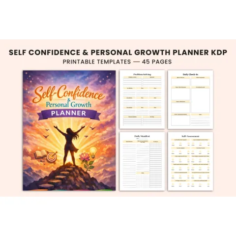 Self Confidence Personal Growth Planner