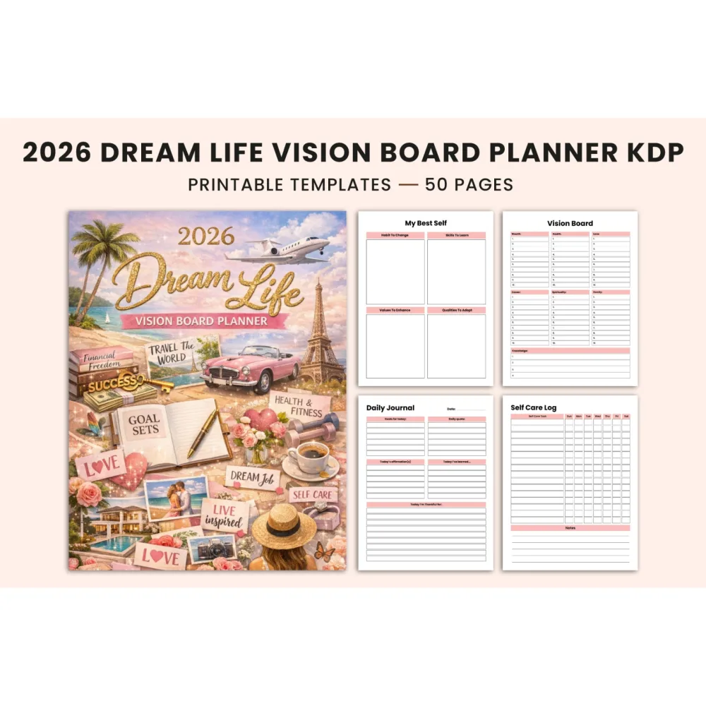 Dream Life Vision Board Planner