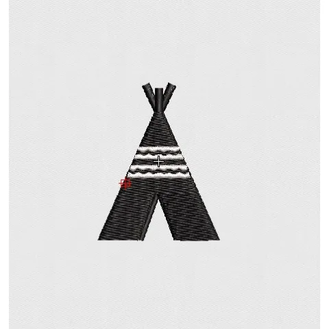 Hut Embroidery Design