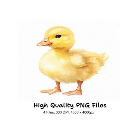 Adorable Baby Duckling Clipart Bundle