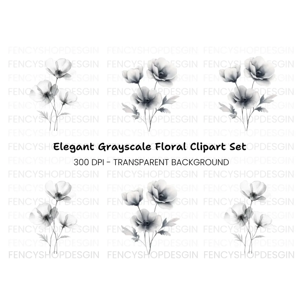 Delicate Floral Clipart Bundle