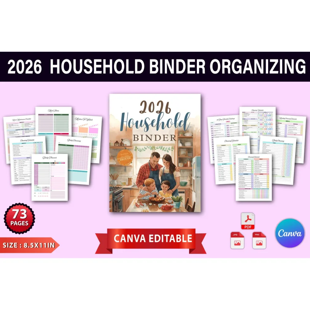 Household Binder Organizing Planner