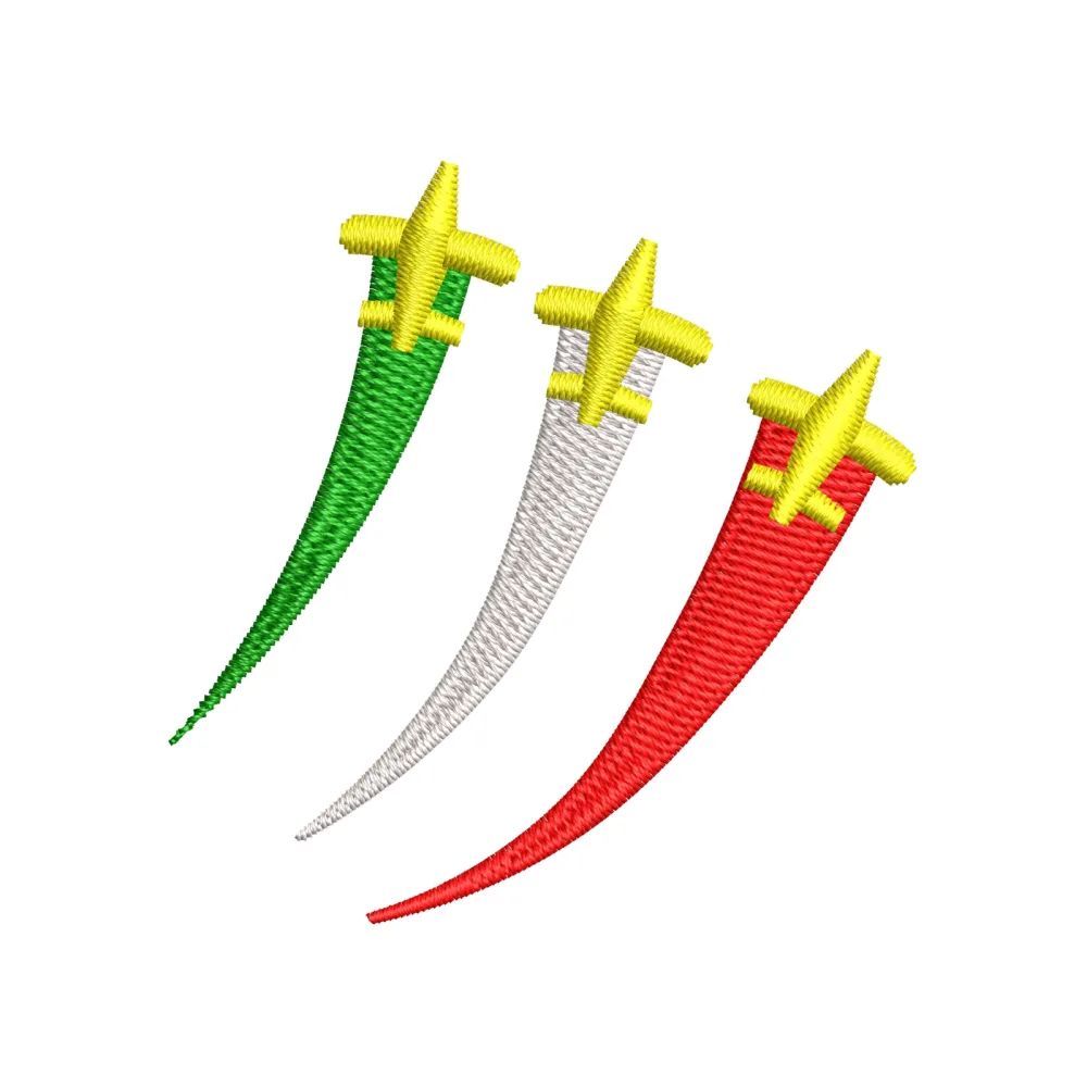 Plane Embroidery Design
