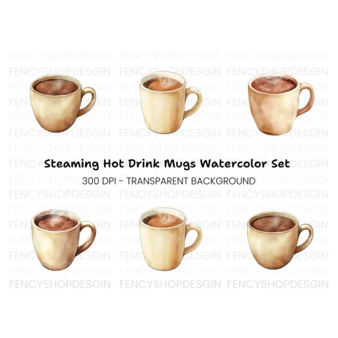Hot Chocolate Clipart Bundle