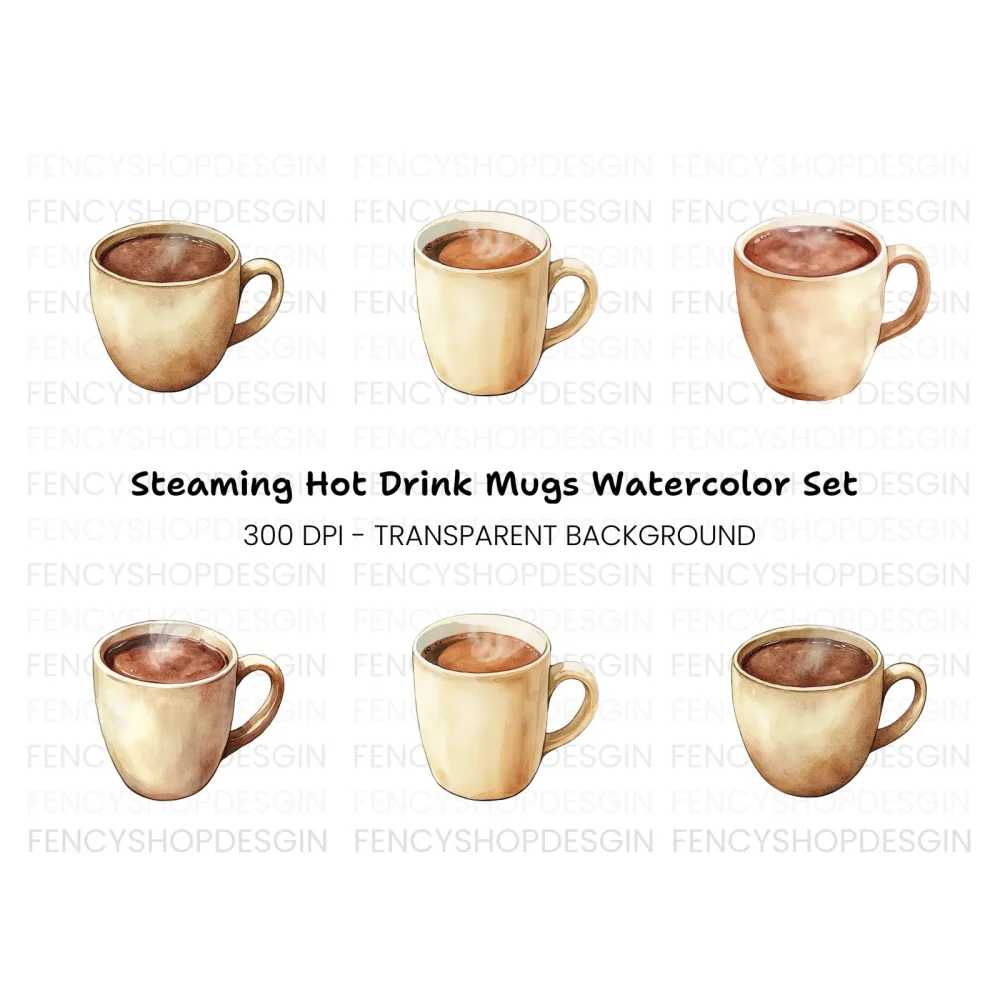 Hot Chocolate Clipart Bundle