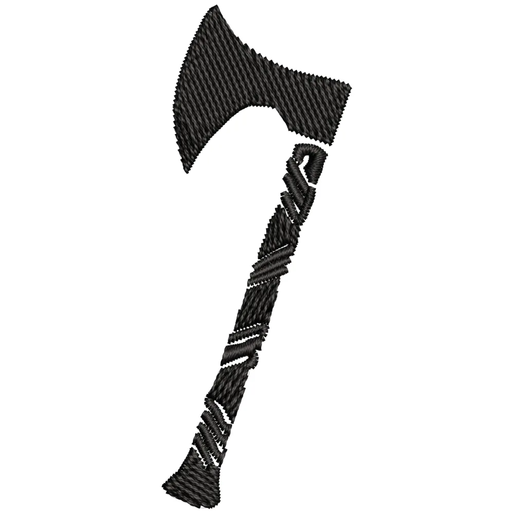 Axe Embroidery Design