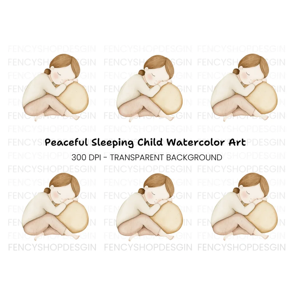 Cozy Sleeping Girl Clipart Bundle