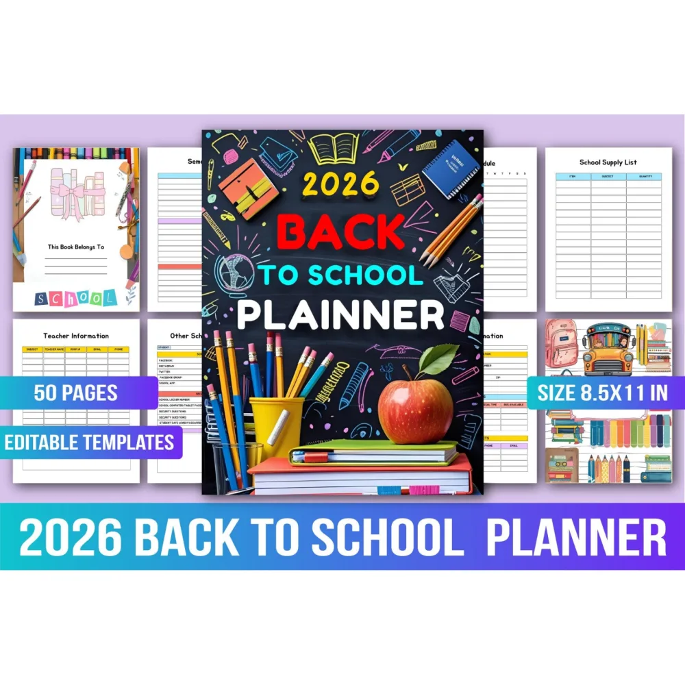 Back to School Planner