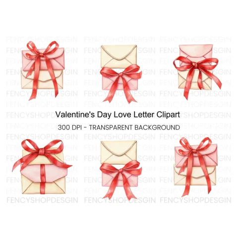 Love Letter Clipart Bundle
