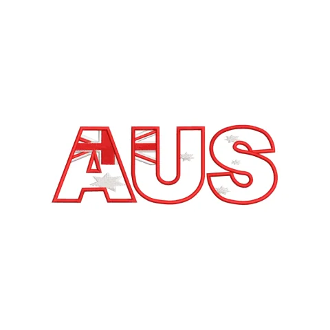 Aus Embroidery Design