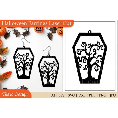 Halloween Earrings SVG Bundle