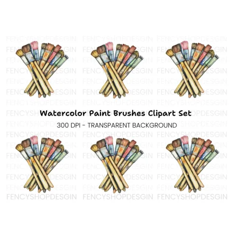 Brushes Clipart Bundle