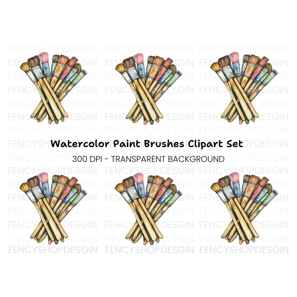 Brushes Clipart Bundle