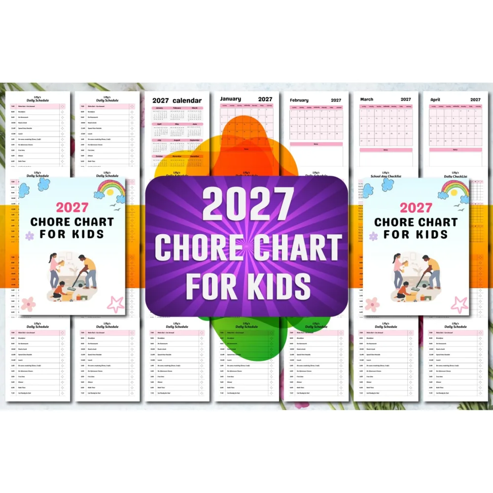 Chore Chart for Kids Planner