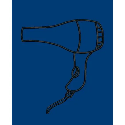 Hair Dryer Embroidery Design