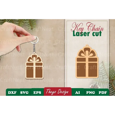 Christmas Keychain SVG Bundle