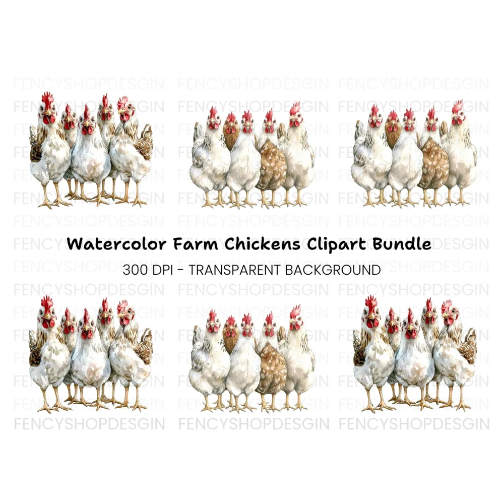 Chicken Clipart Bundle