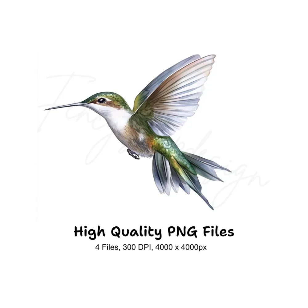 Hummingbird Clipart Bundle