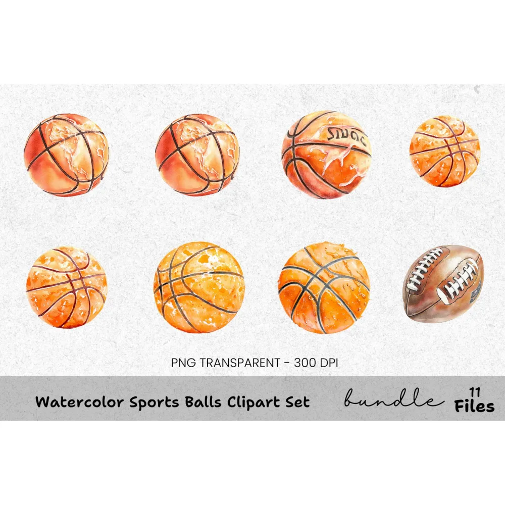 Sports Balls Clipart Bundle