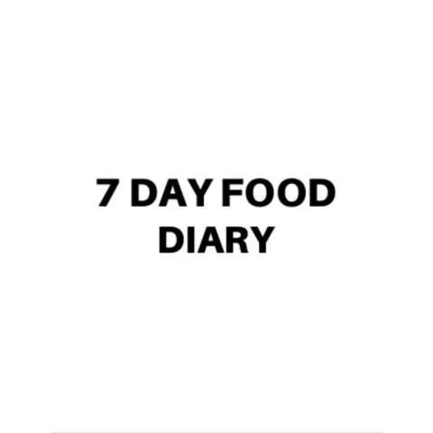 7 Day Food Diary Bundle
