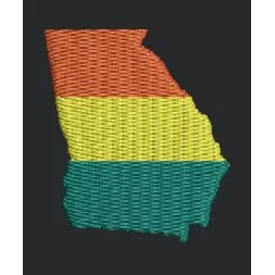 Map Design Embroidery Design