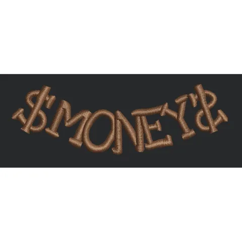 Money Embroidery Design