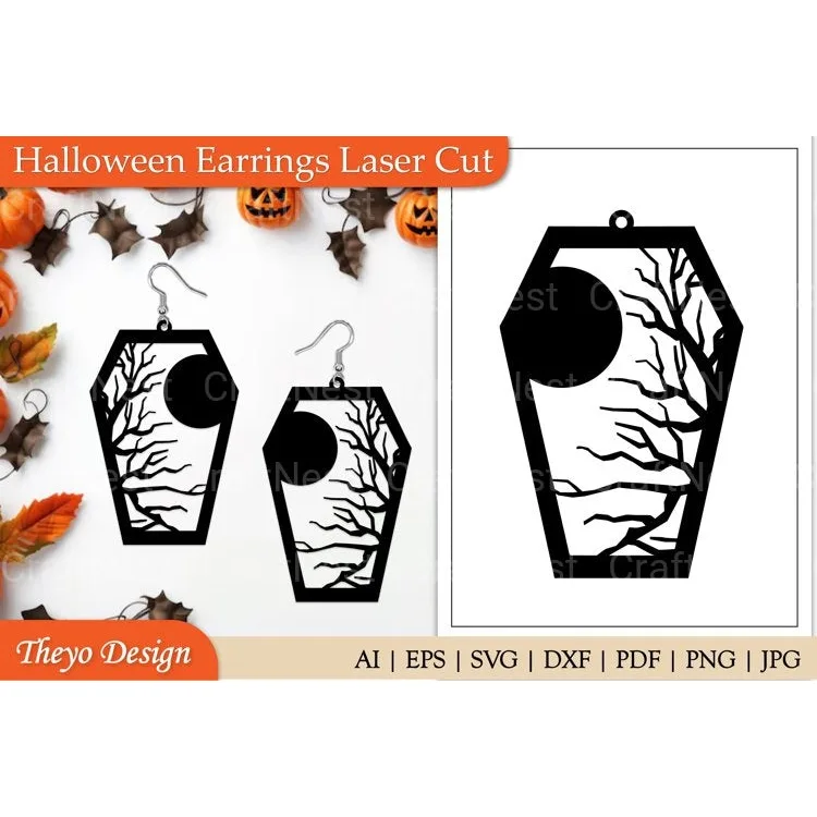 Halloween Earrings SVG Bundle