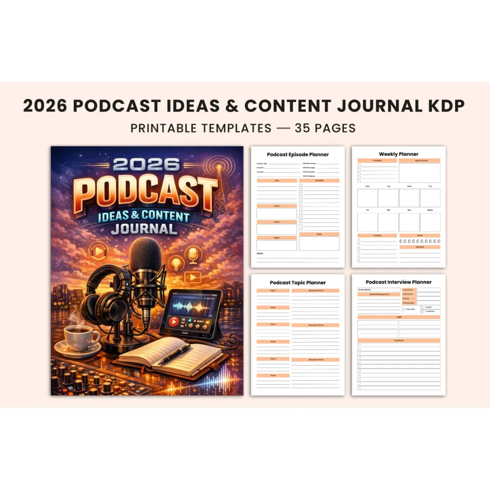 Podcast Ideas Content Journal: Boost Your Creativity