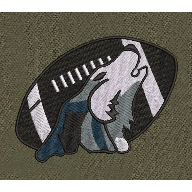 Wolf Embroidery Design