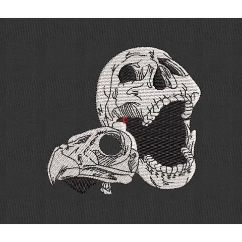 Skull Embroidery Design