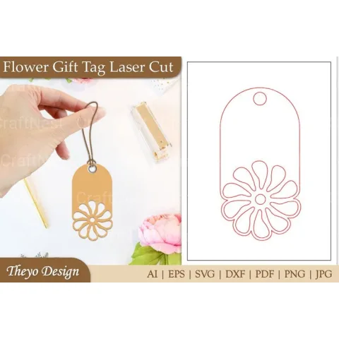 Flower Tags SVG Bundle