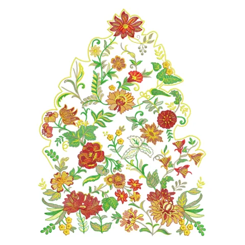 Flower Banch Embroidery Design