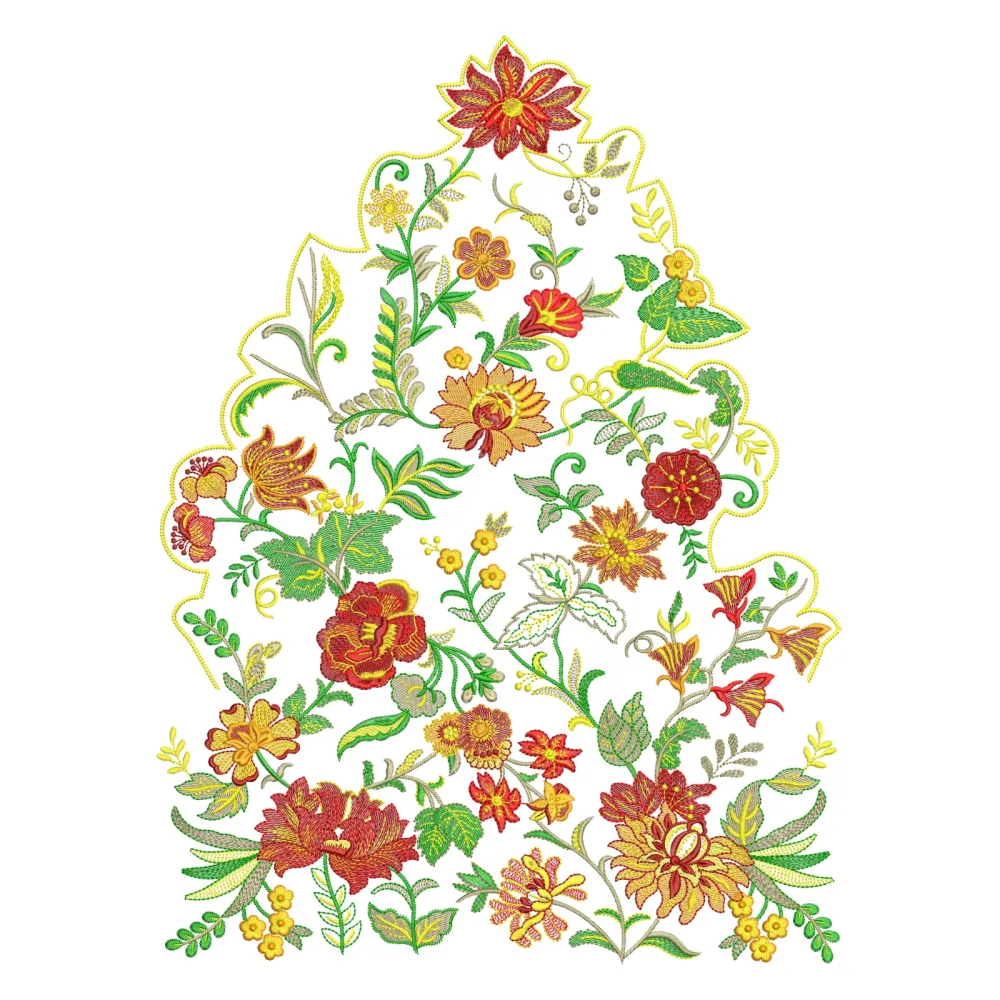Flower Banch Embroidery Design