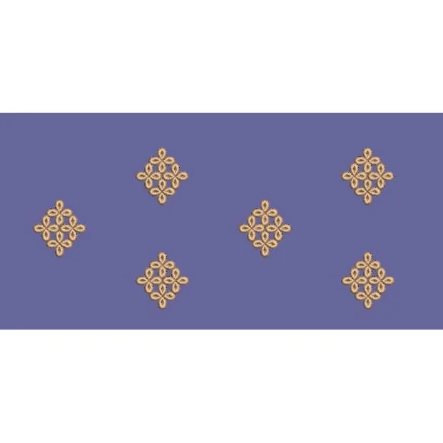 Geometric Diamond Lattice Booti Embroidery Design