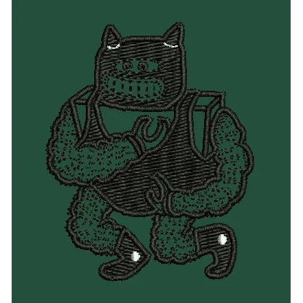 Muscular Robot Embroidery Design