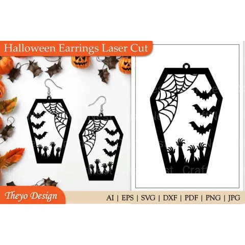 Halloween Earrings SVG Bundle