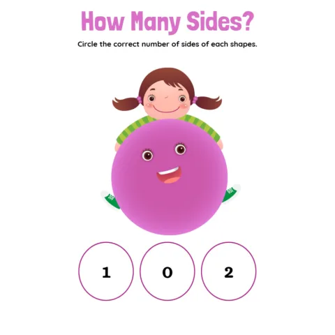 How Many Sides Shape Worksheets