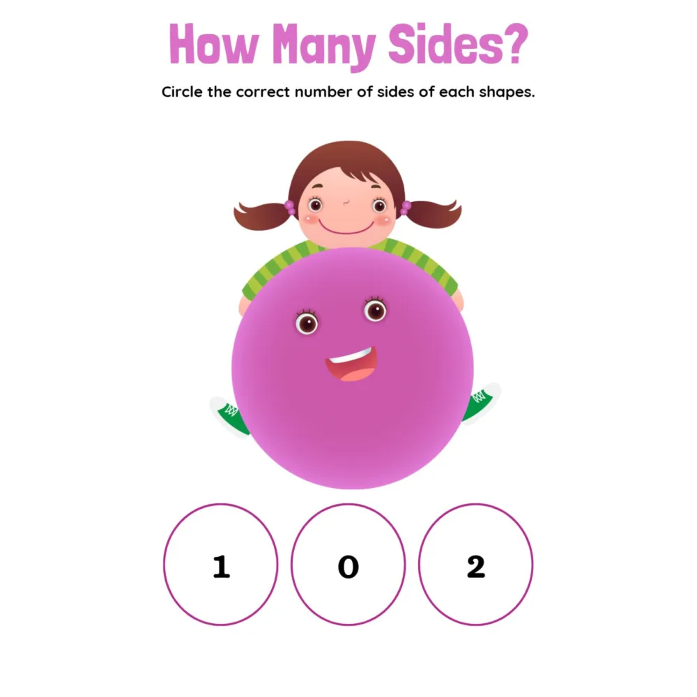 How Many Sides Shape Worksheets